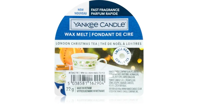 Yankee Candle London Christmas Tea Lamp Wax aromatica 22 g