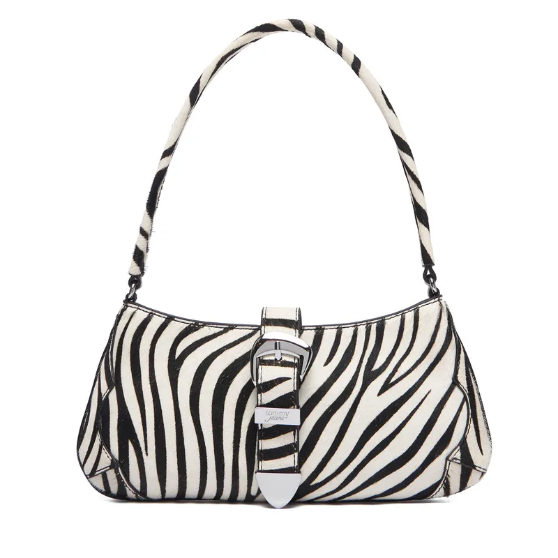 Τσάντα Tommy Jeans Tjw Cool Zebra Shoulder Bag AW0AW18879 Λευκό