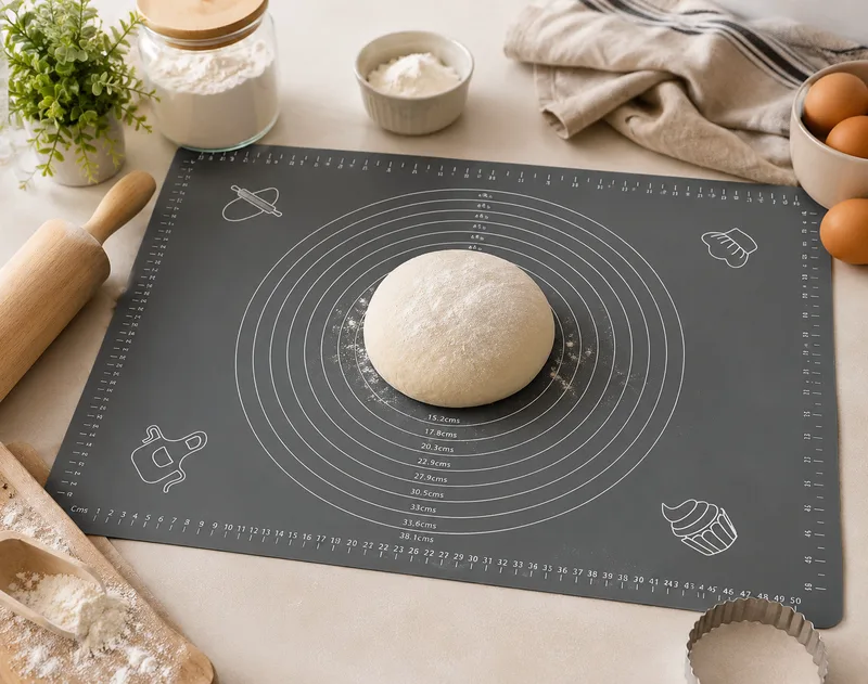 Επιφάνεια Σιλικόνης Για Ζύμωμα Grey 50X70cm