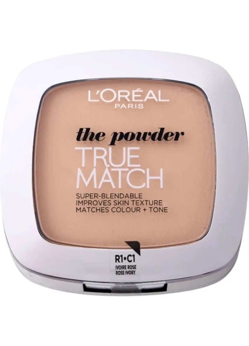 L'Oreal Paris & More - L'Oreal Paris True Match Powder (1R/1C) Rose Ivory 9g