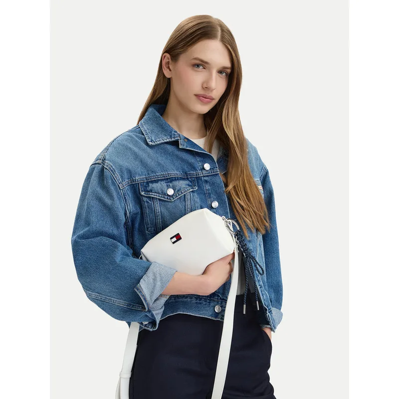 Τσάντα Tommy Jeans Tjw City Charm Camera Bag AW0AW18456 Λευκό