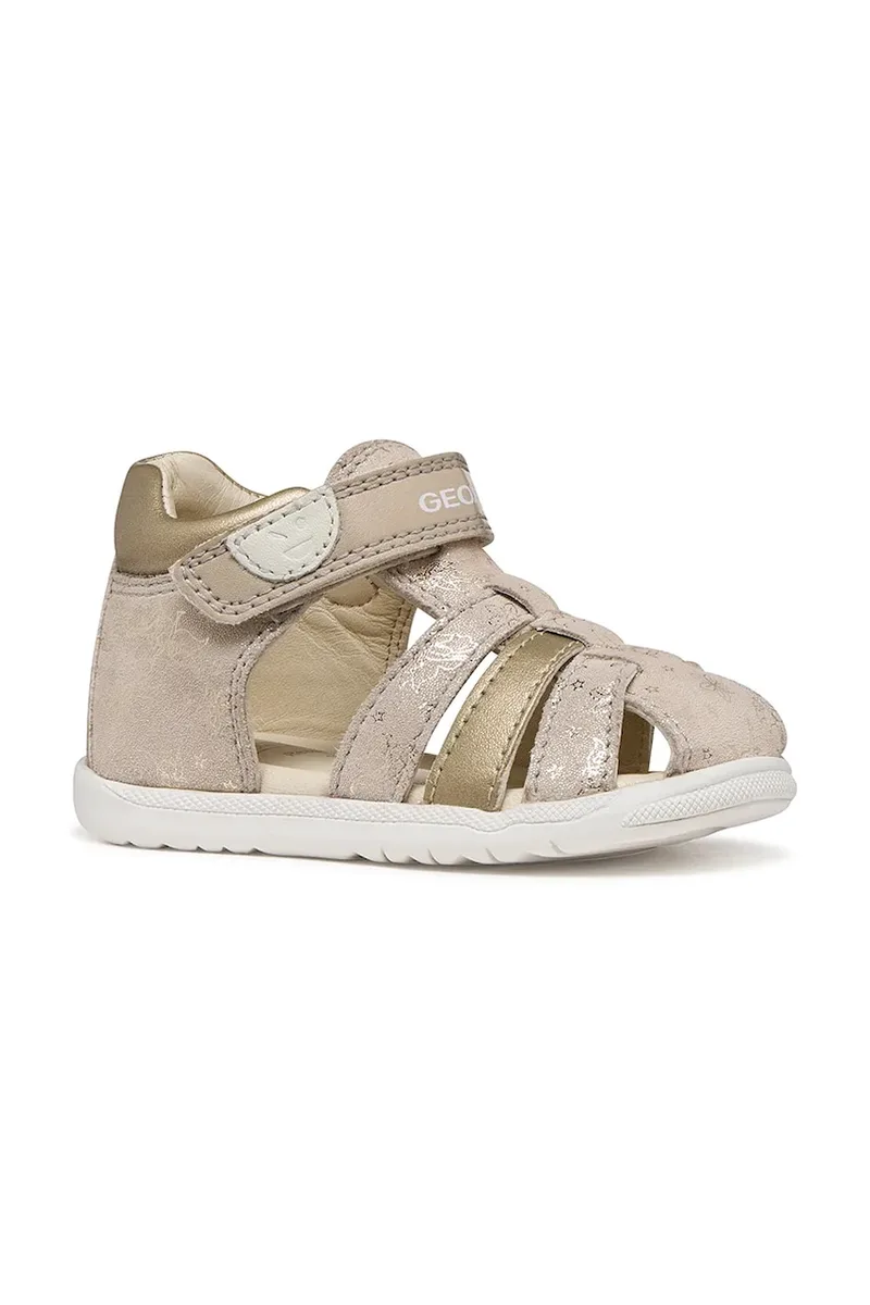 Geox σανδάλια Παιδικά δερμάτινα SANDAL MACCHIA