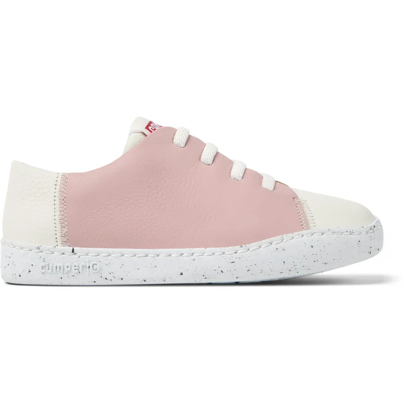 CAMPER Twins - Sneakers Για Κορίτσια - Λευκό,Καφέ,Ροζ, Μέγεθος 31, Smooth leather
