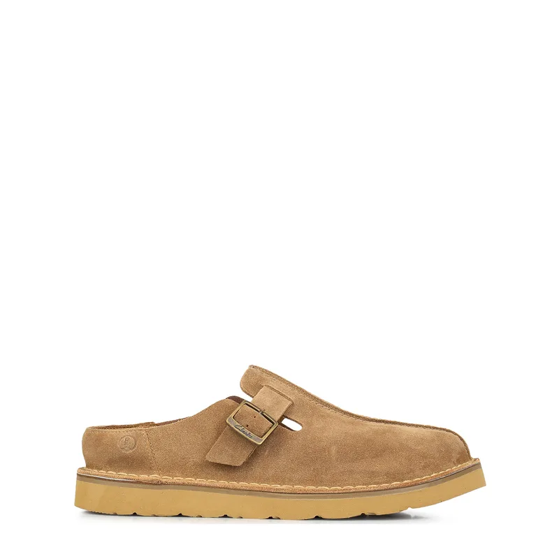 Μοκασίνια ανδρικά Clarks Μπεζ 26180882 Solsbury Mule 262