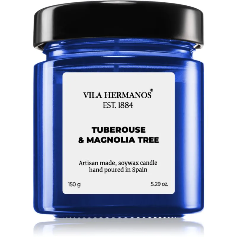 Vila Hermanos Apothecary Cobalt Blue Tuberose & Magnolia Tree αρωματικό κερί 150 γρ