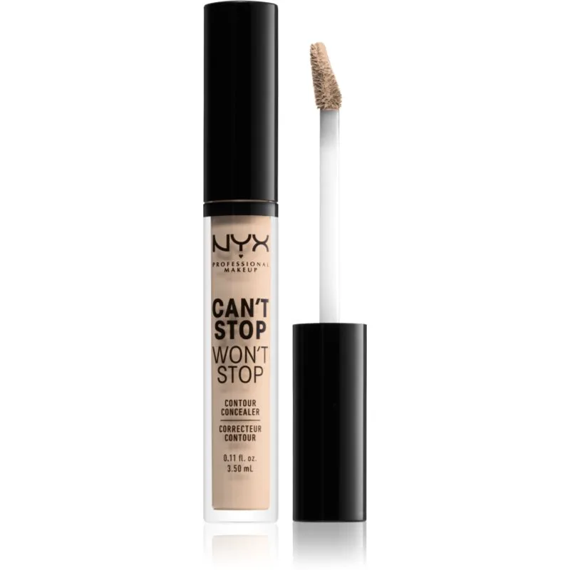 NYX Professional Makeup Can't Stop Won't Stop υγρό κονσίλερ απόχρωση 02 Alabaster 3.5 ml