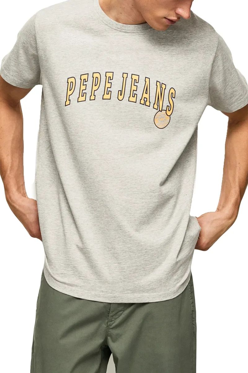 Μπλούζα Κοντομάνικη Pepe Jeans Ronell PM508707-913-LIGHT GREY MARL Ανδρικό