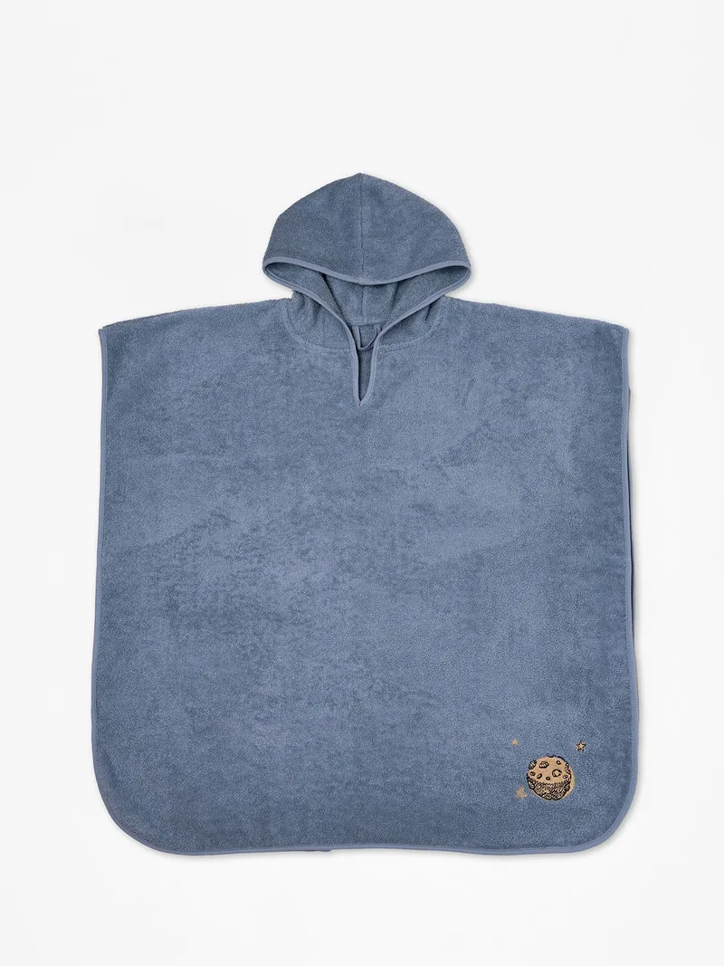 Poncho Sunshine Fluffy Blue