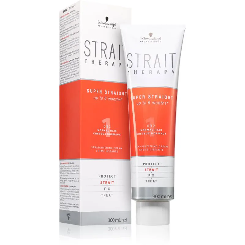 Schwarzkopf Professional STRAIT Therapy Super Straight κρέμα για ίσιωμα μαλλιών 1 Normal Hair 300 ml