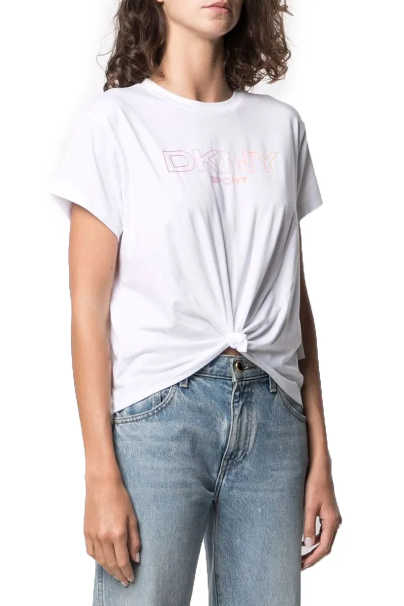 Μπλούζα Κοντομάνικη DKNY Sport Logo DP1T8020-WHT Γυναικείο