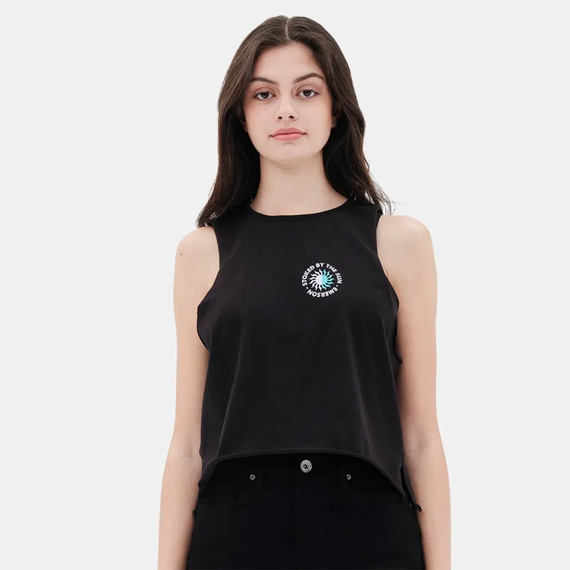 Emerson Γυναικείο Cropped Αμάνικο T-Shirt (9000099967_1469)