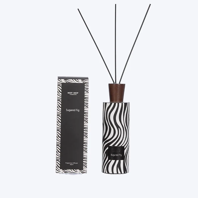 Αρωματικό Χώρου Me Στικς Sugared Fig 400Ml Nef-Nef Homeware Black/White