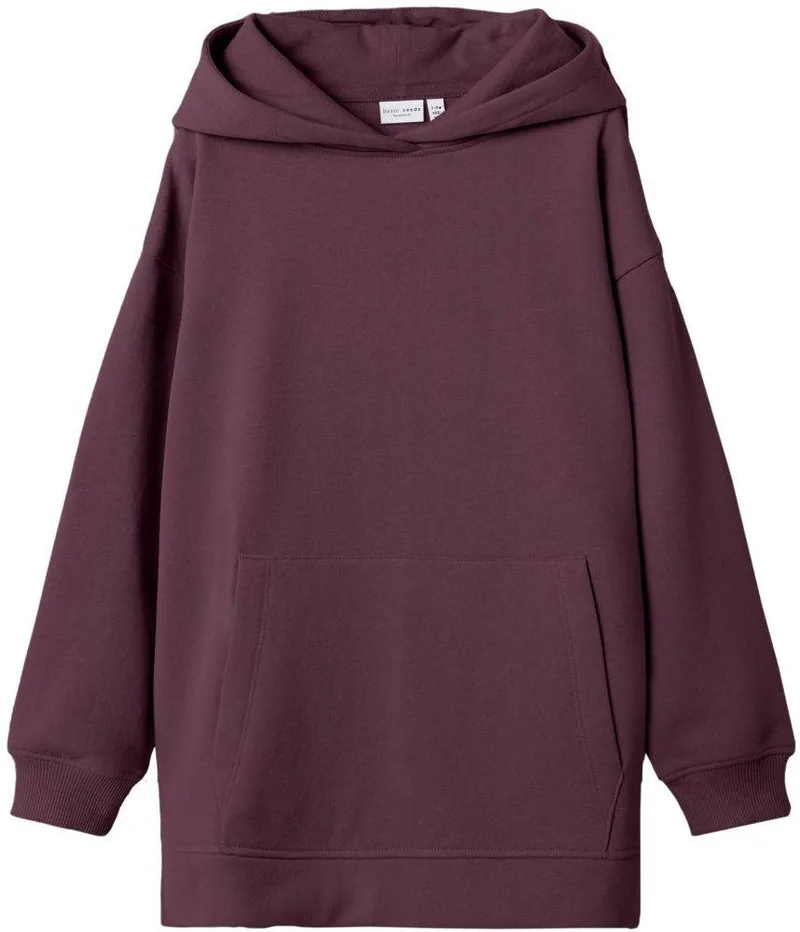 HOODIE NAME IT 13206673 NKFVILU ΜΠΟΡΝΤΩ/ΣΚΟΥΡΟ ΜΩΒ (158-164 CM)-(13-14 ΕΤΩΝ)