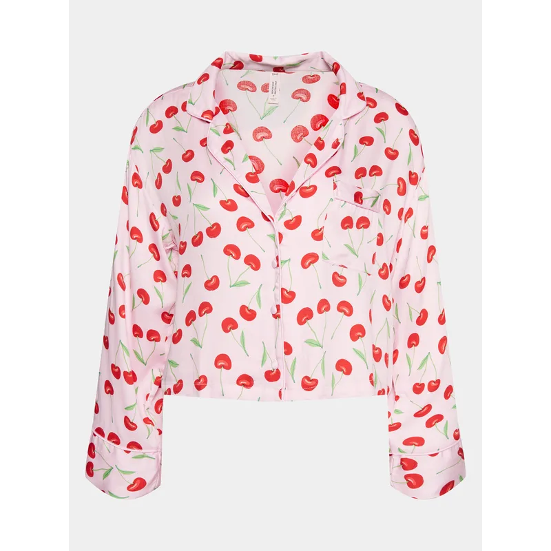 Hunkemöller Μπλούζα πιτζάμας 205059 Ροζ Relaxed Fit