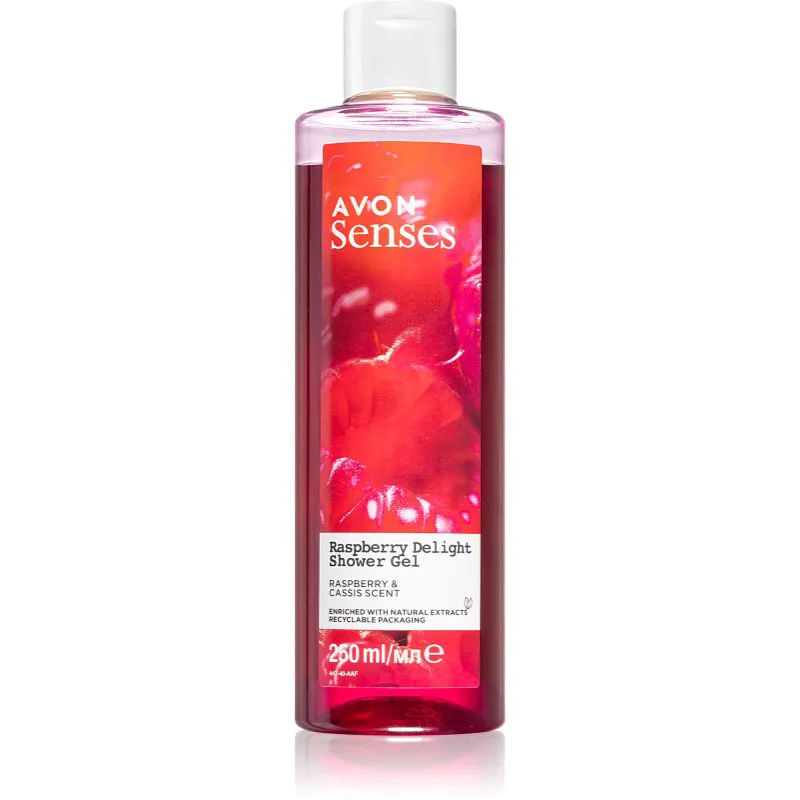 Avon Senses Raspberry Delight περιποιητικό τζελ ντους 250 ml
