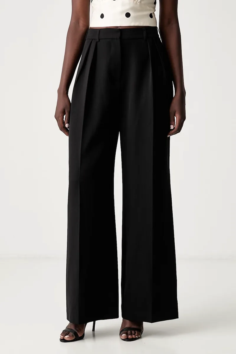 Le Privé παντελόνι wide leg γυναικείο VIOLA TROUSERS NOIR
