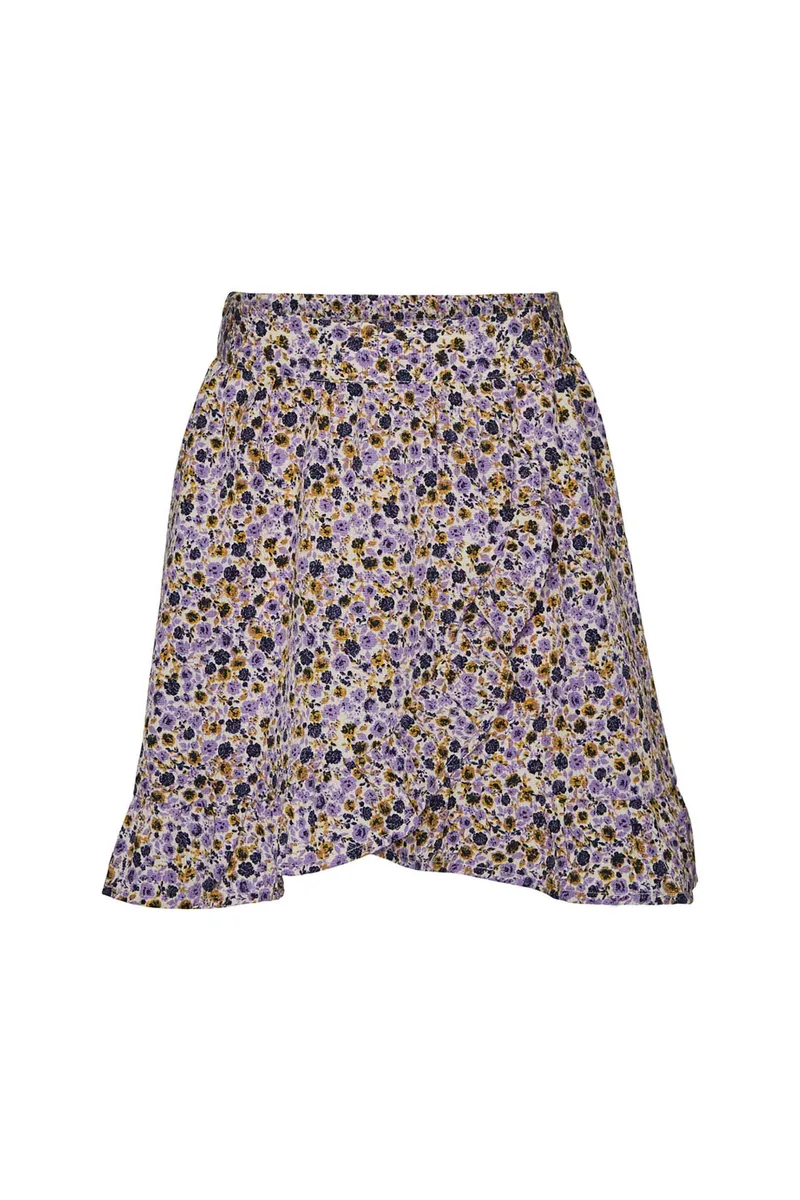 Vero Moda παιδική φούστα με floral print - 10284448 Μοβ