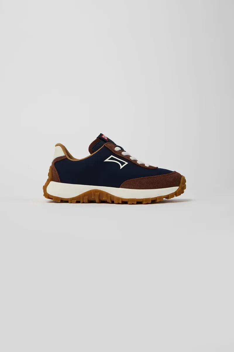 Camper παιδικά nubuck sneakers με λογότυπο "Drift Trail" - K800548-028 Μπλε Σκούρο