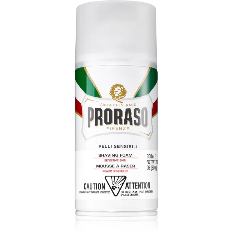 Proraso Sensitive Skin αφρός ξυρίσματος για ευαίσθητη επιδερμίδα 300 ml