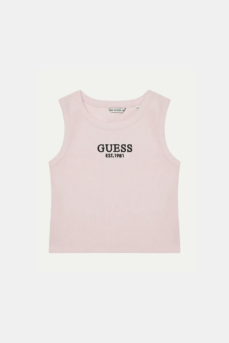 Guess παιδικό τοπ με λογότυπο - J4YI16KBZP4 Ροζ