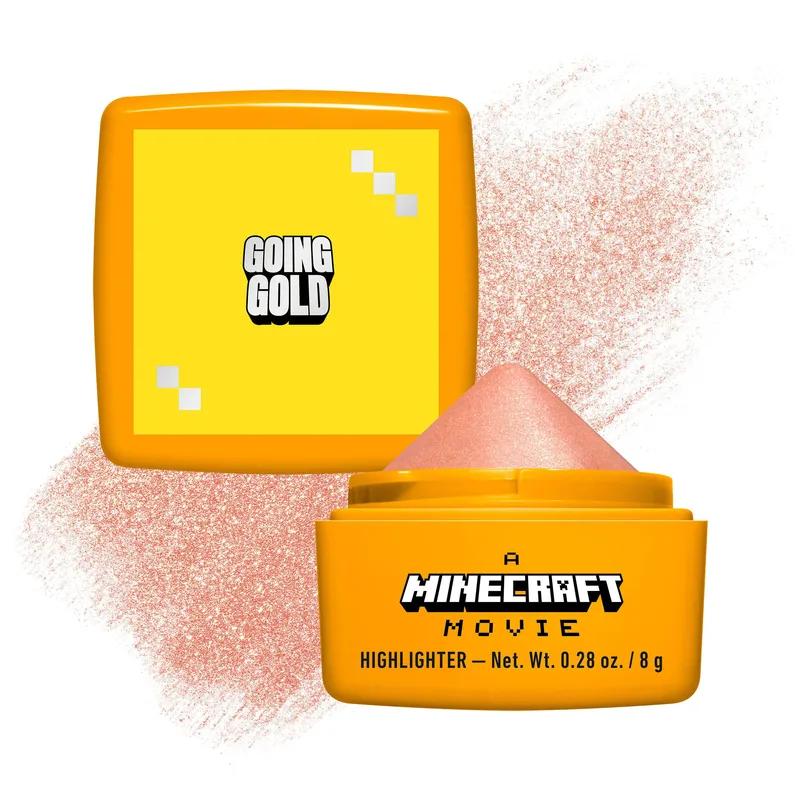 Nyx Professional Makeup Minecraft Movie Highlighter Balm Highlighter με Κρεμώδη Σύνθεση & Χρώμα Προσαρμόσιμης Έντασης Εμπνευσμένο από την Ταινία Minecraft 8g - Going Χρυσό