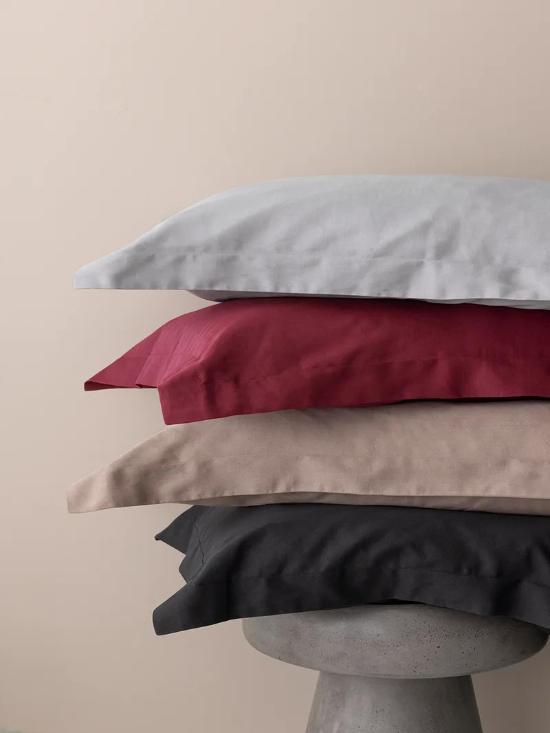 Ζεύγος Μαξιλαροθήκες Oxford 52x72 Posh Sateen GREY - Palamaiki