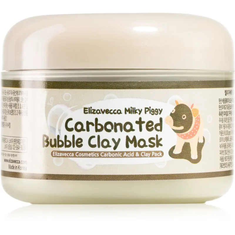 Elizavecca Milky Piggy Carbonated Bubble Clay Mask μάσκα προσώπου για βαθύ-καθαρισμό για προβληματική επιδερμίδα, ακμή 100 γρ
