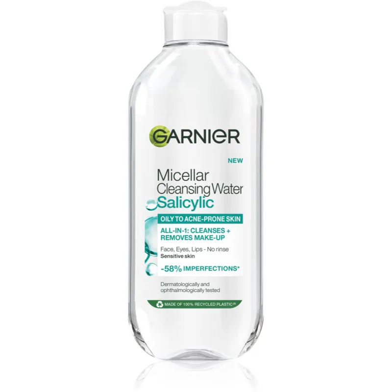 Garnier Salicylic Micellar Cleansing Water μικυλλιακό καθαριστικό νερό με σαλικυλικό οξύ 400 ml
