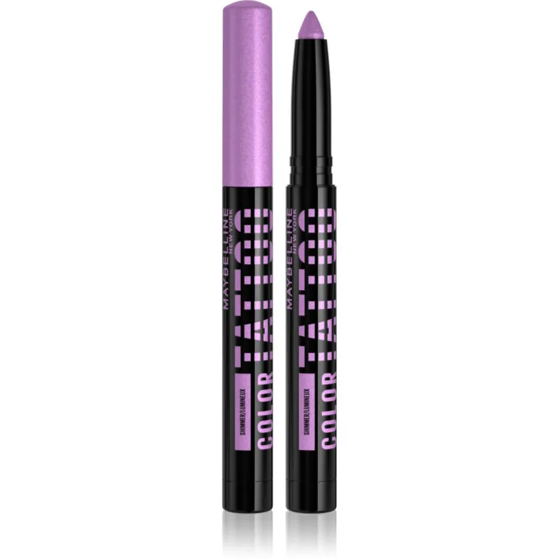 MAYBELLINE NEW YORK Color Tattoo 24 HR σκιές ματιών και μολύβι για τα μάτια απόχρωση 55 I am Fearless 1.4 γρ