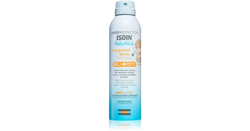 Isdin Transparent Spray Wet Skin Photoprotector Spf50 Kids 250ml