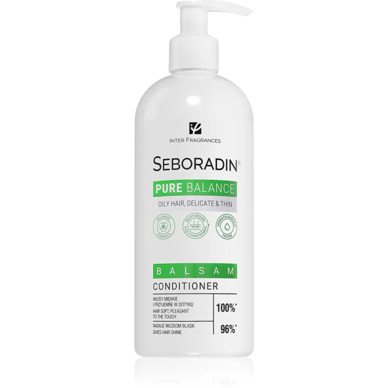 Seboradin Pure Balance κοντίσιονερ για λιπαρά, λεπτά και πορώδη μαλλιά 400 ml