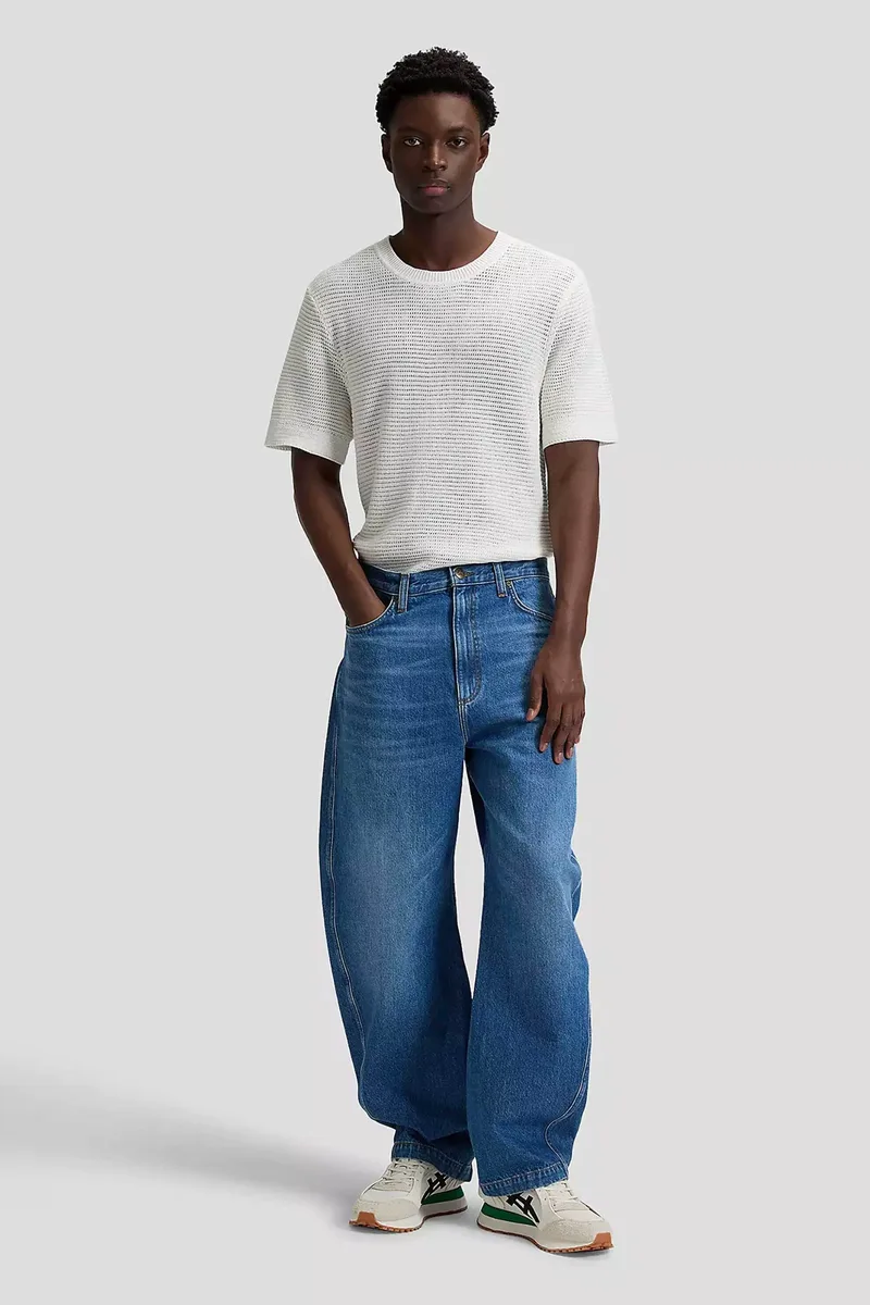 Lee® ανδρικό τζιν παντελόνι πεντάτσεπο Barrel Fit - 112377676 Denim Blue