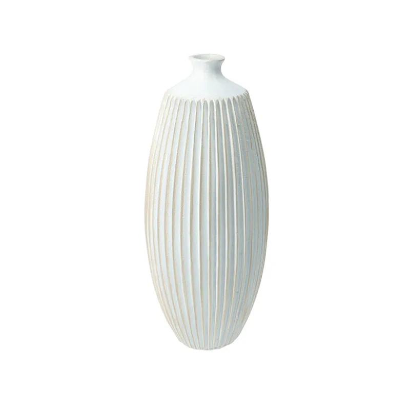 Διακοσμητικό Βάζο (Φ12x31) K-M Off White APF670460