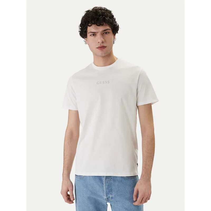 Guess T-Shirt M6GI27 K3249 Λευκό Regular Fit