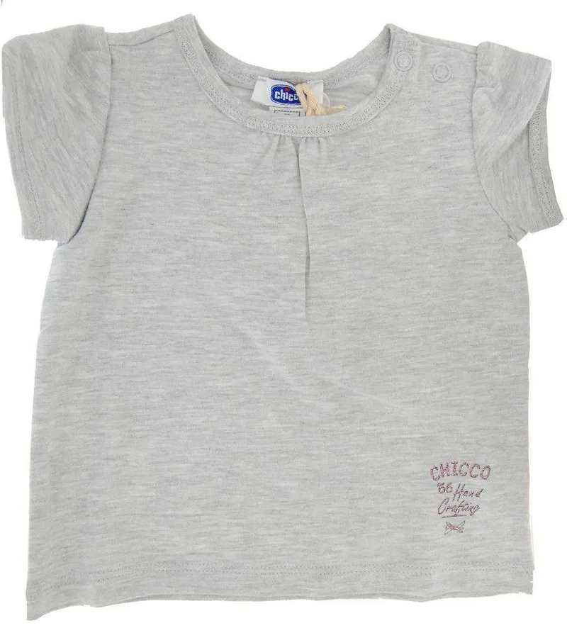 ΜΠΛΟΥΖΑ ΚΟΝΤΟΜΑΝΙΚΗ CHICCO BASIC ΓΚΡΙ (62ΕΚ.)-(3-6 ΜΗΝΩΝ)