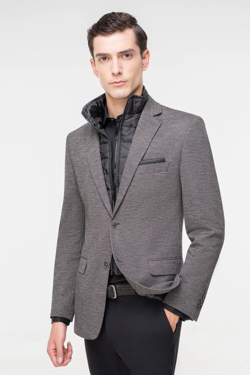 Fragosto Σακάκι της σειράς Zipper - FRB23 8601 1 Grey