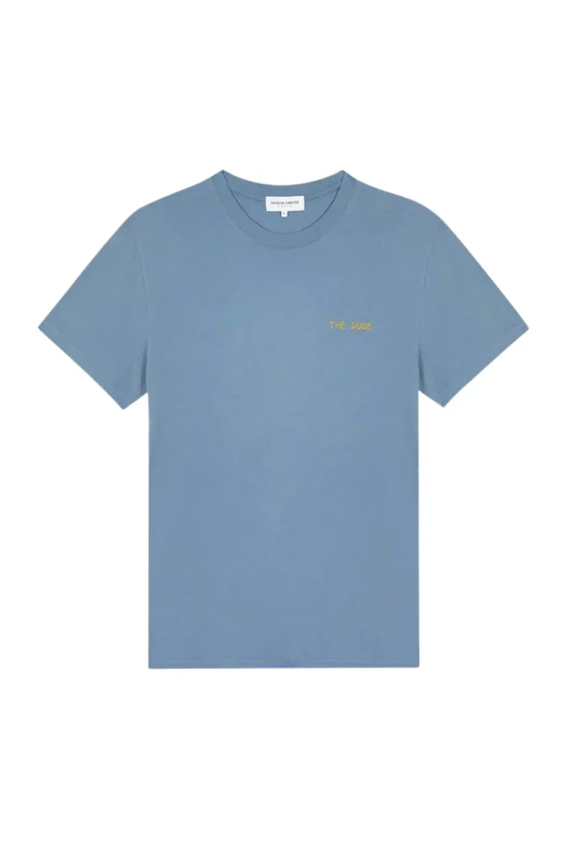 Maison Labiche ανδρικό T-shirt Straight Cut "Popincourt" - SMPOPINDUDE Μπλε Ανοιχτό