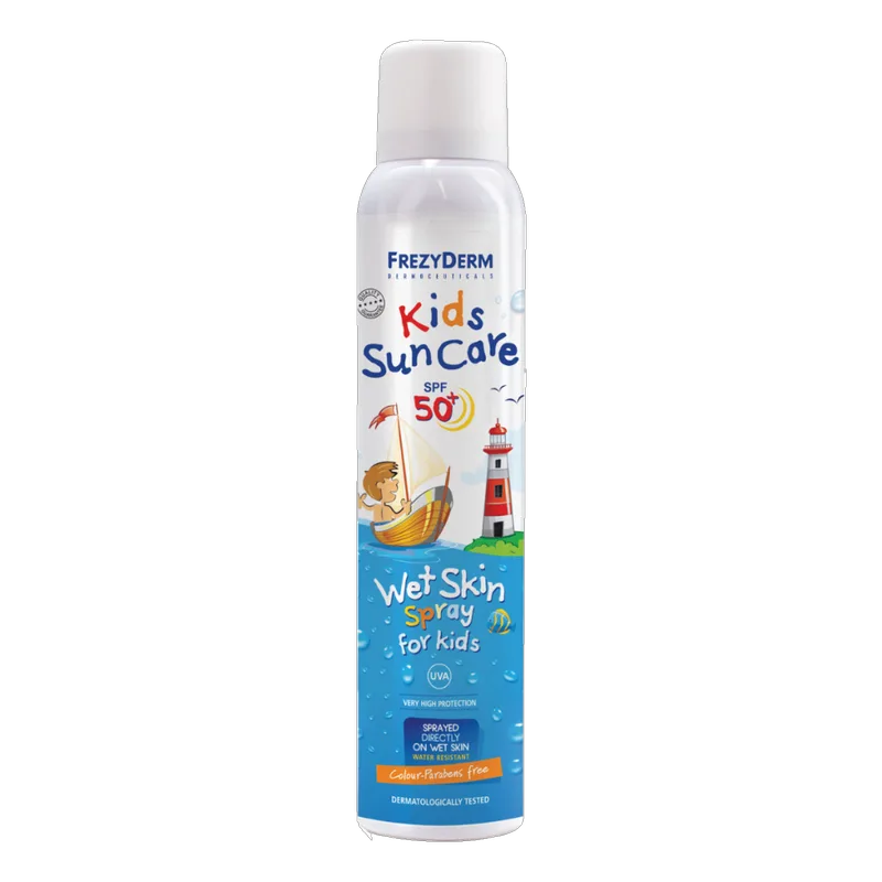 Frezyderm Kids Sun Care Wet Skin Παιδικό Αντηλιακό Spray Σώματος SPF50+, 200ml