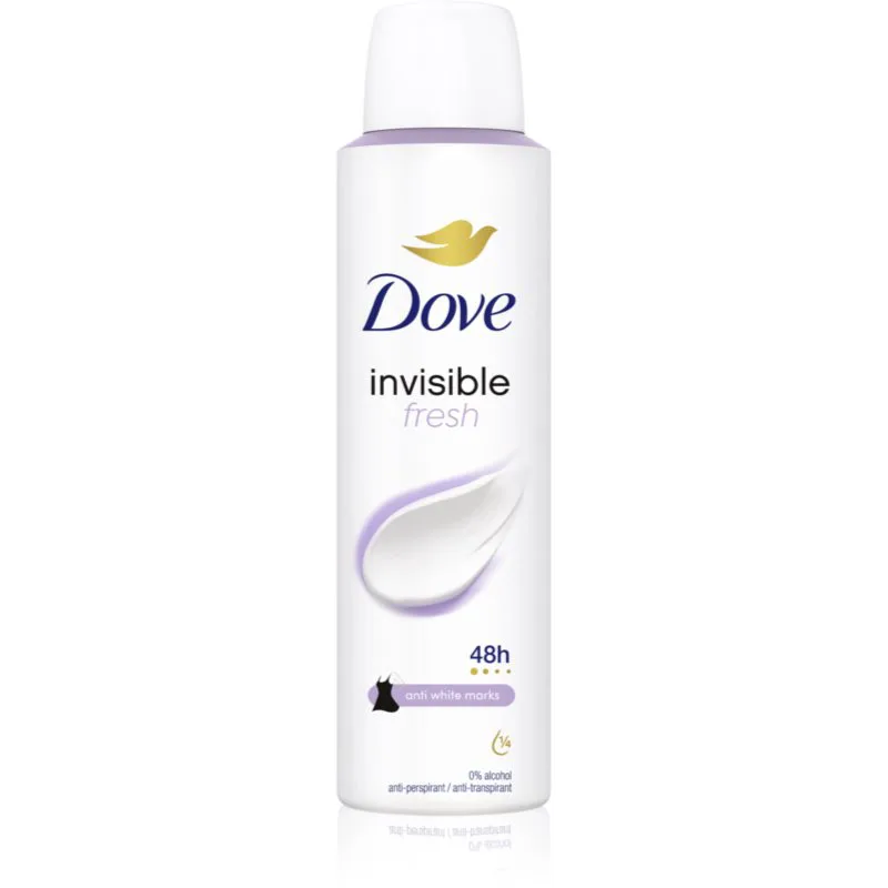 Dove Invisible Fresh αποσμητικό σε σπρέι για την αντιμετώπιση των λευκών κηλίδων 150 ml