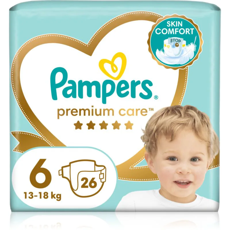 Pampers Premium Care Size 6 πάνες μίας χρήσης 13-18 kg 26 τμχ