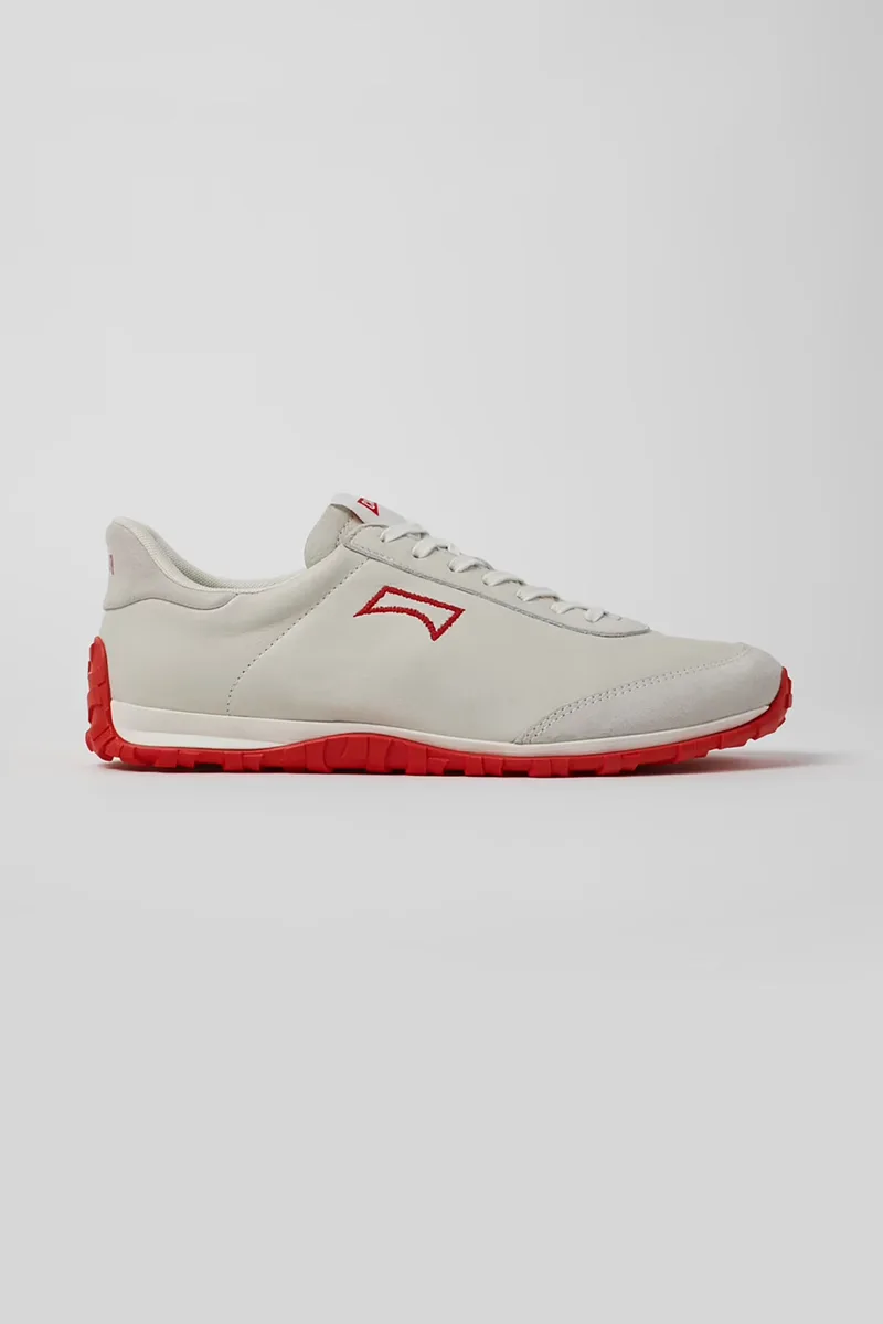 Camper ανδρικά δερμάτινα sneakers με λογότυπο "Drift Walk" - K101097-001 Λευκό