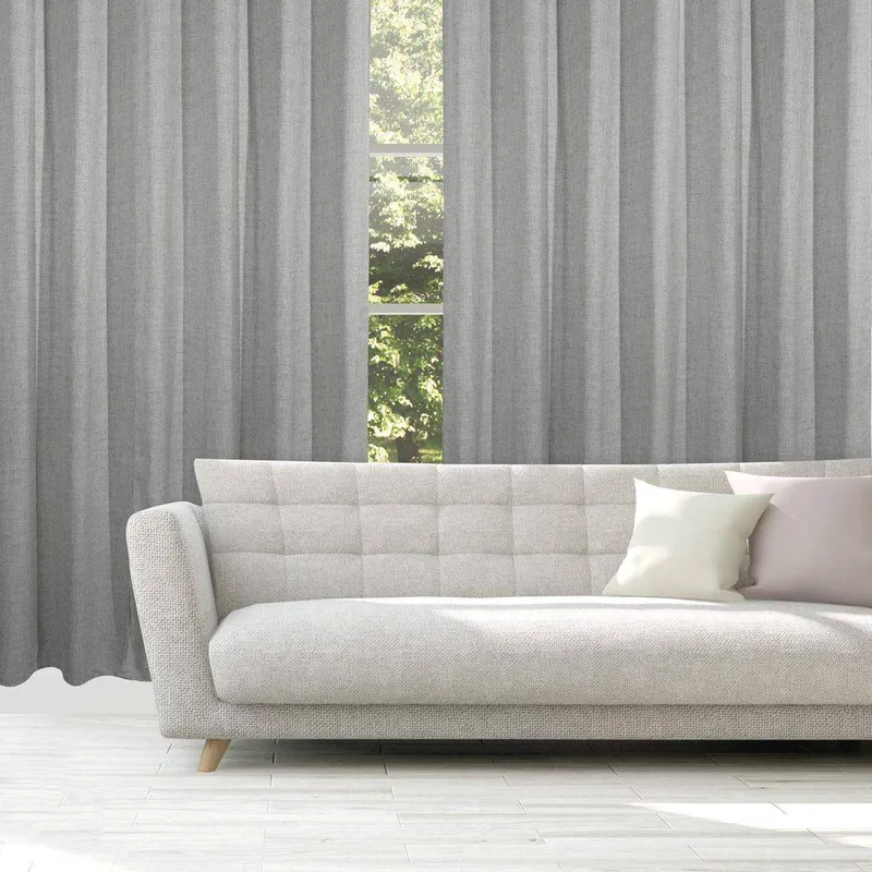 ΚΟΥΡΤΙΝΑ ΜΕ ΚΡΙΚΟΥΣ DAS HOME 2237 ΑΝΟΙΧΤΟ ΓΚΡΙ (140Χ270CM)