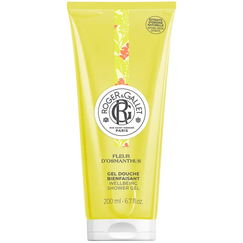 Roger & Gallet Fleur d' Osmanthus Wellbeing Shower Gel Αναζωογονητικό Αφρόλουτρο Σώματος με Αλόε Βέρα & Άρωμα Όσμανθου 200ml