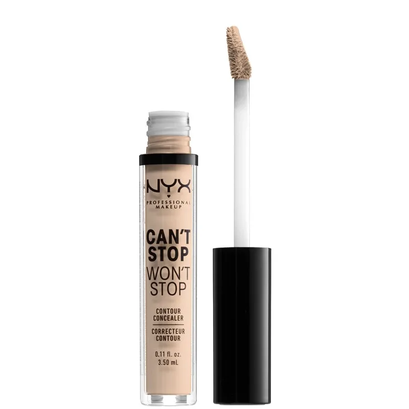 Nyx Professional Makeup Can't Stop Won't Stop Contour Concealer Χαρίζει Πλήρη Κάλυψη με Αποτέλεσμα που Διαρκεί Έως & για 24 Ώρες 3.5ml - 2 Alabaster