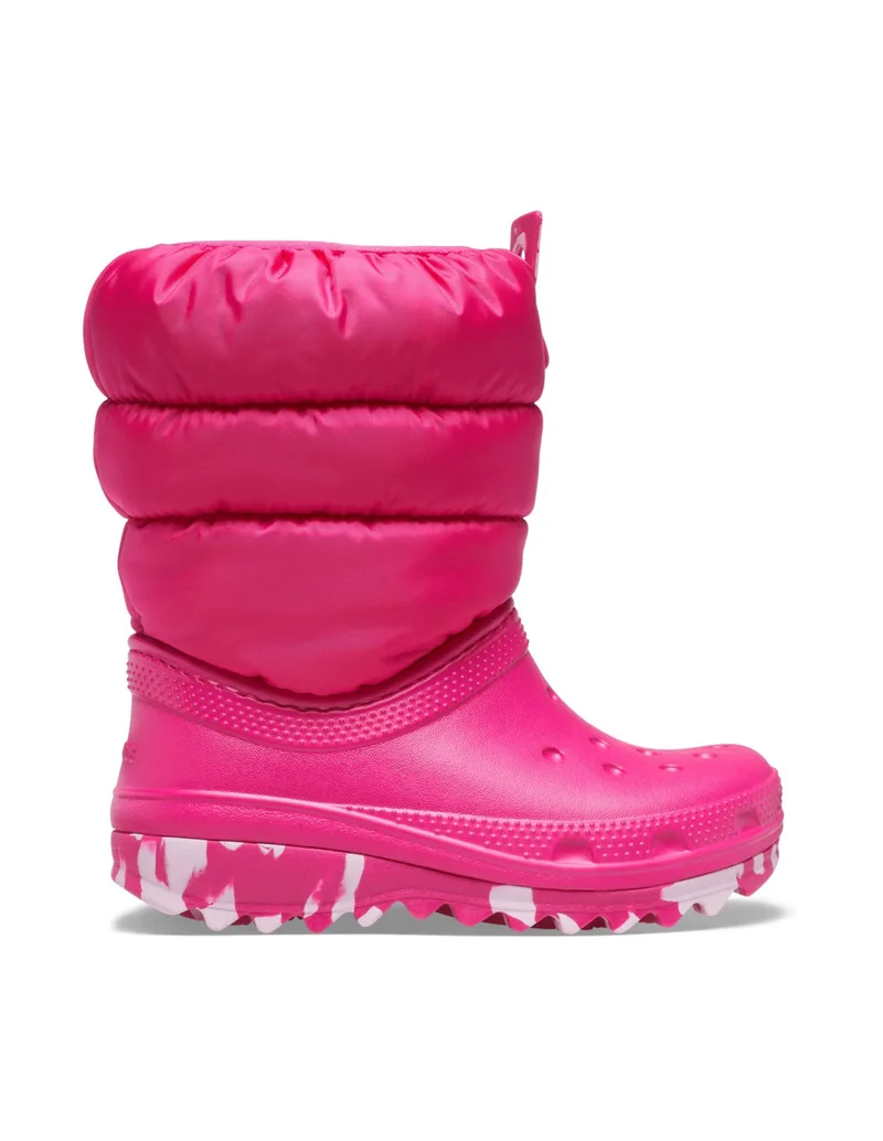 Crocs Παιδικές Μπότες Χιονιού Φούξια 207684-6X0