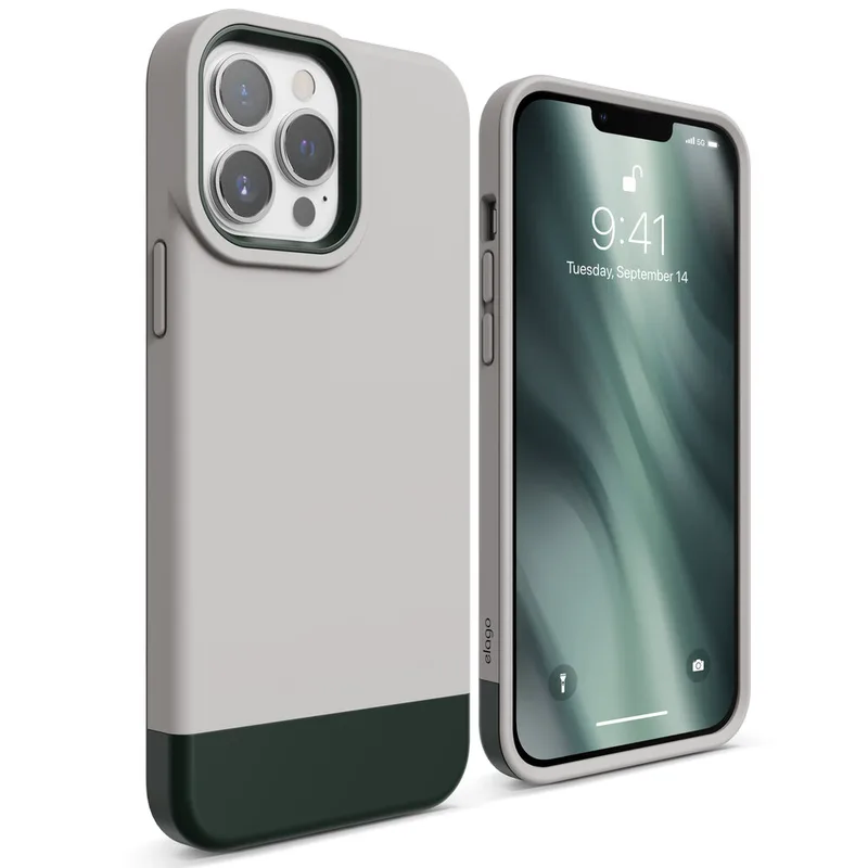 Elago Θήκη Glide - Apple iPhone 13 Pro Max - Stone / Dark Green (ES13GL67-STDGR)