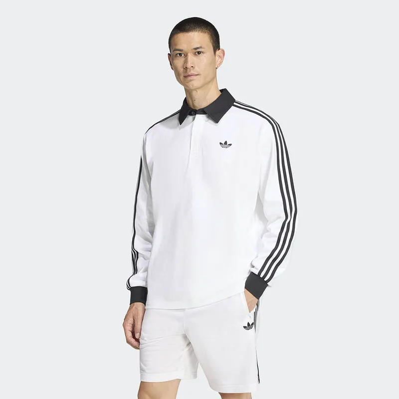 adidas Originals 3-Stripes Rugby Ανδρικό Polo Μακρύ Μανίκι (9000261712_1539)