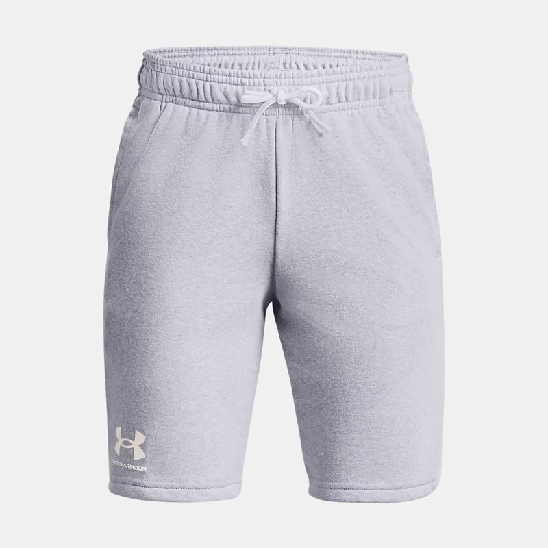 BOYS' UNDER ARMOUR RIVAL TERRY SHORTS ΓΚΡΙ