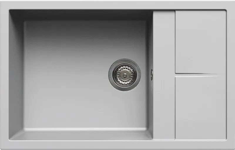 Νεροχύτες Γρανίτη Elleci σειρά Unico 310 Aluminium M79 Granitek (78x50cm)