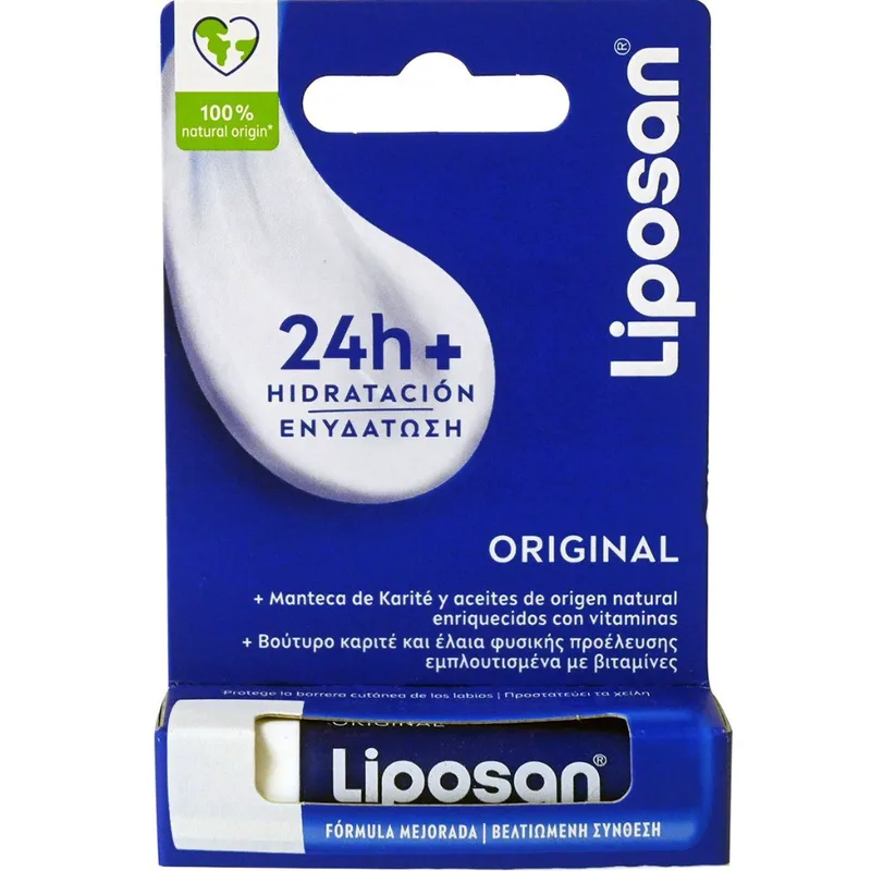 Liposan Original Blister Lip Balm Περιποιητικό Βάλσαμο Χειλιών 24ωρης Ενυδάτωσης & Θρέψης 4.8gr